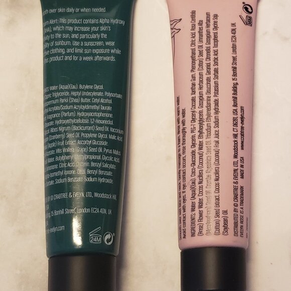 Crabtree & Evelyn Smooth & Refine Body Lotion Soft Touch Face Foam NEW - Picture 2 of 2